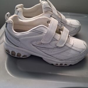 Omega White Kids Velcro Sneakers